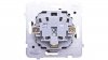 SONATA Gniazdo pojedyncze z/u stal inox GP-1RMZ/m/37